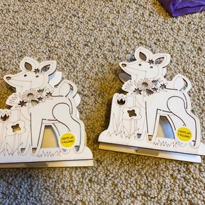 Wooden deer nightlight